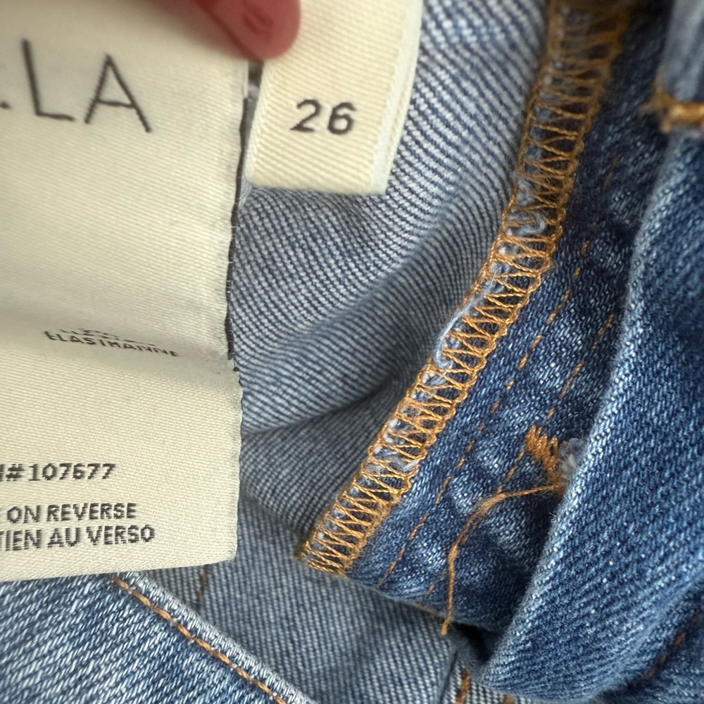 Alice + Olivia High Rise Cropped Wide Leg Jeans - Picture 12 of 13